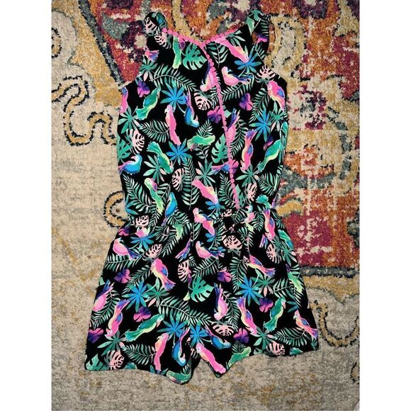 Girls’ Tropical Romper - Picture 1 of 2